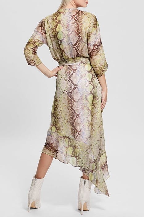 GUESS ECO 3 QTR SLV ENSLEY WRA GLAM SNAKE PRINT 2