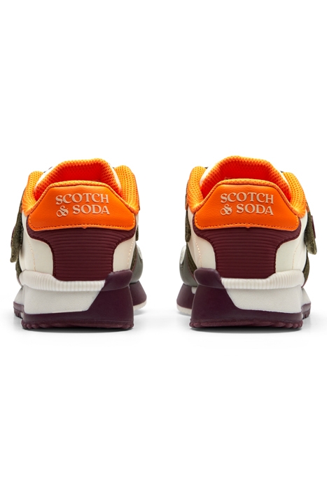 GIRLS VIVINA VELCRO SNEAKER ARMY GREEN MULTI 4