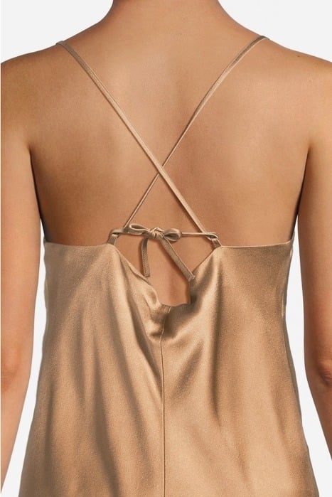 SATIN SLIPDRESS WITH BIAS CUT MISO 4