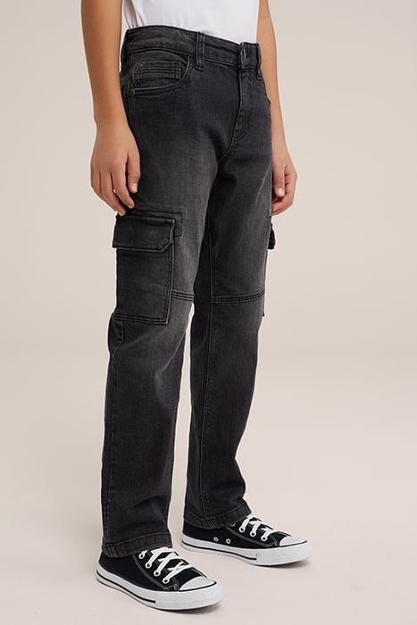 5-POCKET MID WAIST DARK GREY 1