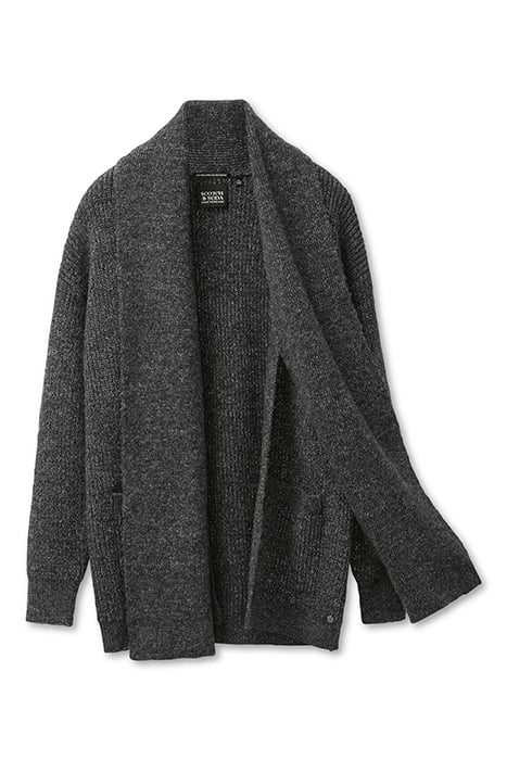 SWEATER CARDIGAN CHARCOAL GREY HEATHER 3
