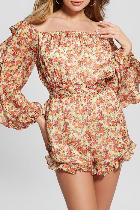 GUESS ECO OFF SHLDR GEMA ROMPE SUNNY ROSE GARDEN PR 6