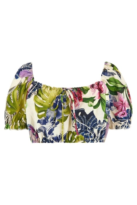 GUESS ECO SS MAYARA PUFF SLV L ISLAND FANCY 5