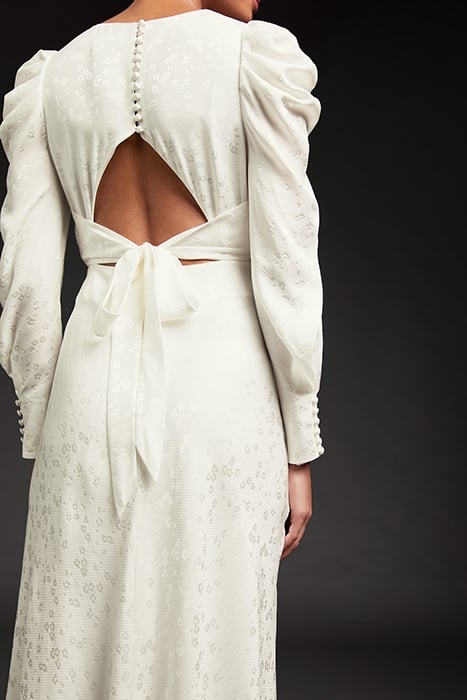 DR ROSE V NECK BRIDAL IVORY 7