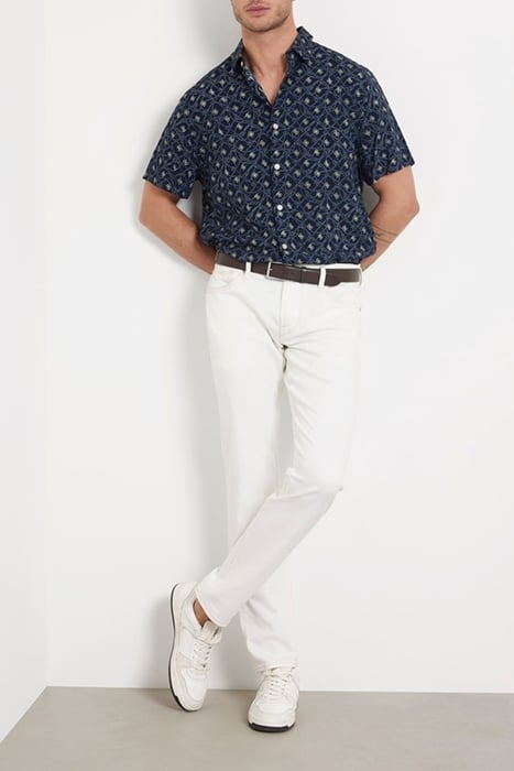 GUESS ECO SS COLLIN AOP SHIRT SMART BLUE ROPE SMAL 3