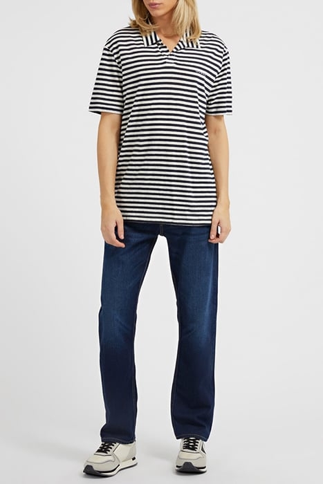 GUESS ECO SS GUESS EMBRO STRIP NAVY AND STONE STRIP 3