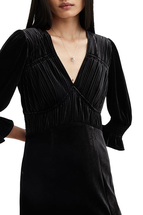 ANI VELVET DRESS BLACK 5