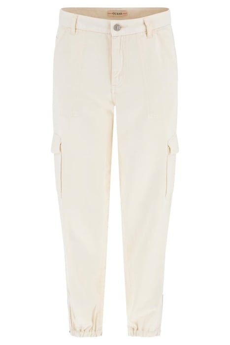 GUESS ECO ES BOWIE CARGO CHINO CREAM WHITE MULTI 4