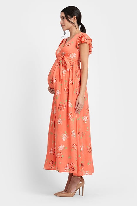 MATERNITY WRAP DRESS PINK 3