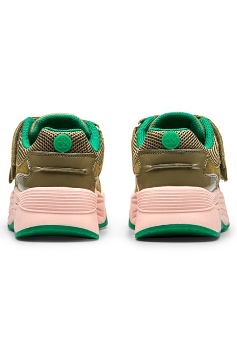GIRLS CELESTIA VELCRO SNEAKER ARMY GREEN 4