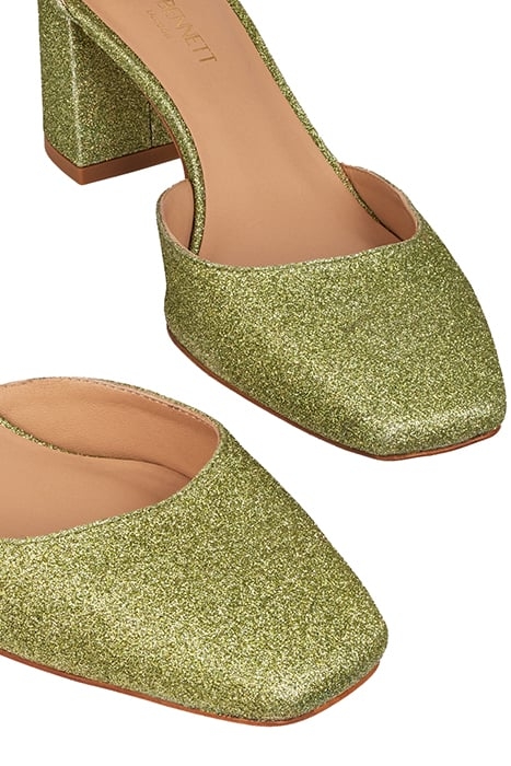 OC DARLING BLOCK HEEL GREEN 5