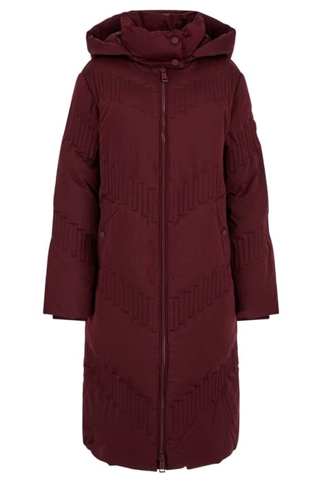 GUESS ECO IDA LONG DOWN JACKET MYSTIC WINE 3