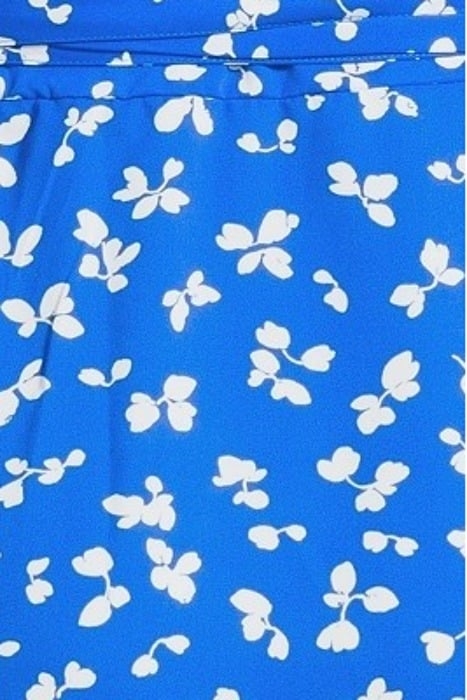 BONITA WRAP ANGEL DRESS LONG BRIGHT BLUE/WHITE 5