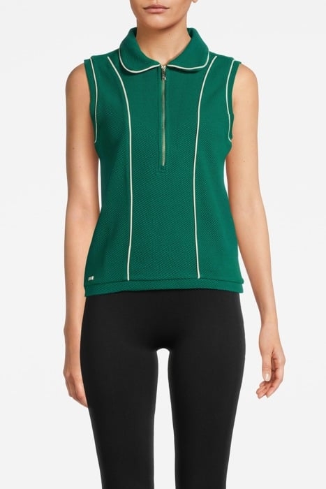 MOON CLASSIC SLEEVELESS TOP COURT GREEN 1