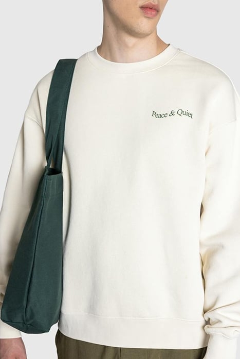 MUSEUM OF PEACE & QUIET – WORDMARK CREWNECK BONE 4