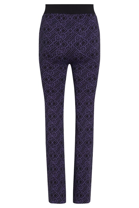 AO ATHLEISURE FLARE KNIT PANTS BLACK 2