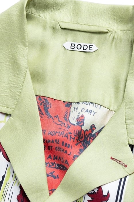 BODE – GUAM SHORT-SLEEVE SHIRT GREEN/RED 4