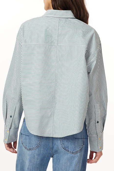 CROPPED BOYFRIEND SHIRT DARK FOREST 2