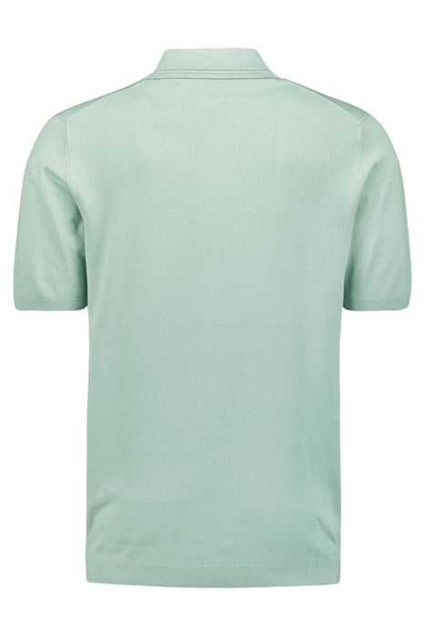 PULLOVER SHORT SLEEVE POLO BUTTON SOLID MINT 5
