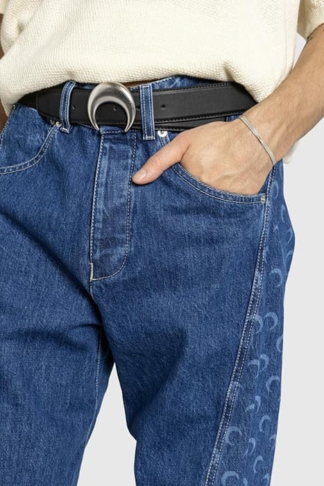 MARINE SERRE – DEADSTOCK DENIM BAGGY PANTS BLUE 4