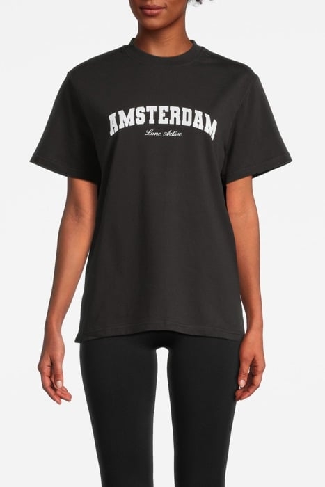 DEMI AMSTERDAM TEE BLACK 1