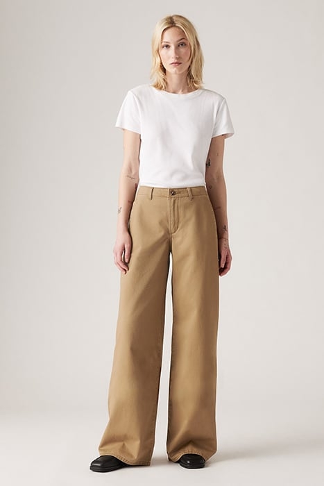 XL WIDE-LEG & FLARED JEANS PANT BEIGE 2