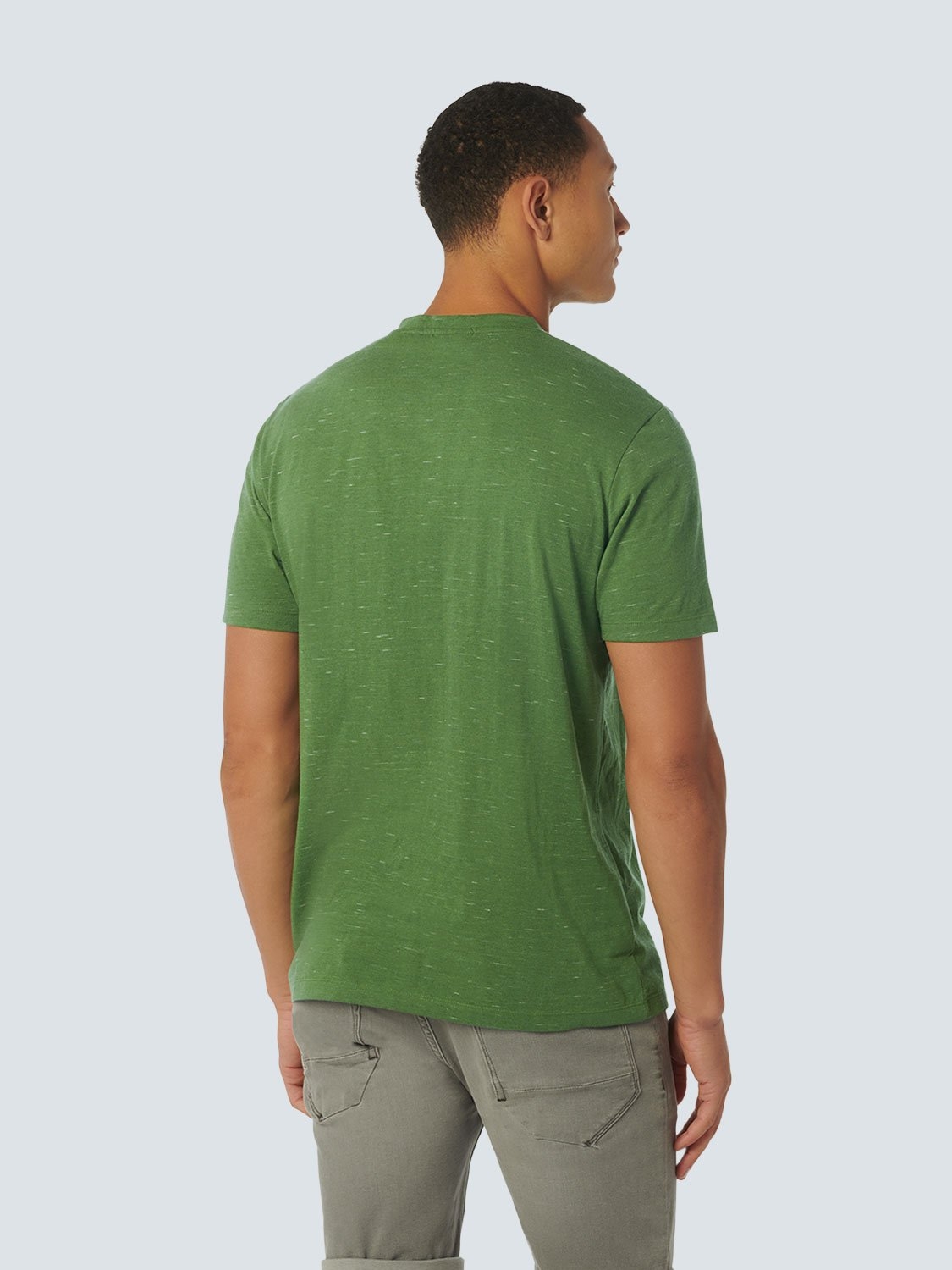 T-SHIRT GRANDDAD MELANGE GREEN 2