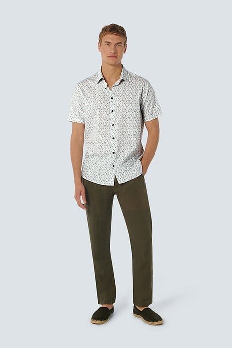 SHIRT SHORT SLEEVE STRETCH ALLOVER PRINTED AQUA 3