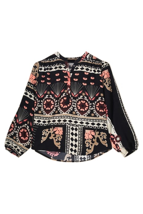 TOP SCARF PRINT BLACK 3