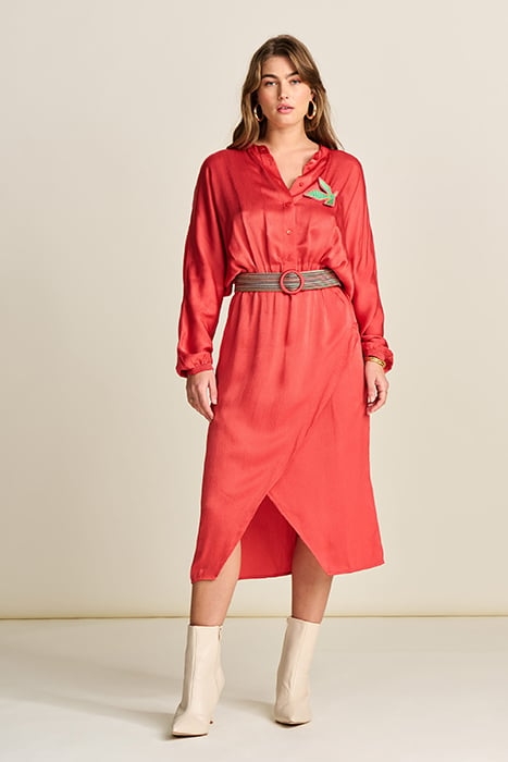 DRESS - BAKED RED ORANGE 1