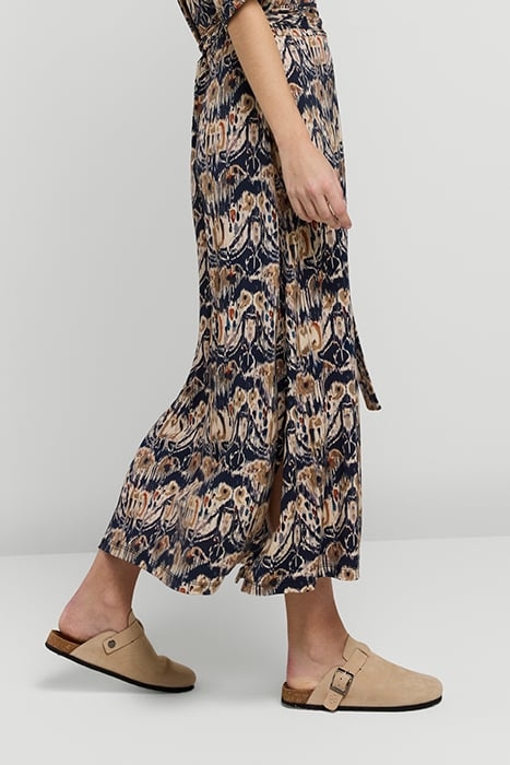 DRESS POLO COLLAR FLOWY IKAT NIGHT SKY 6