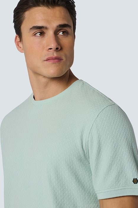 T-SHIRT CREWNECK SOLID JACQUARD MINT 6