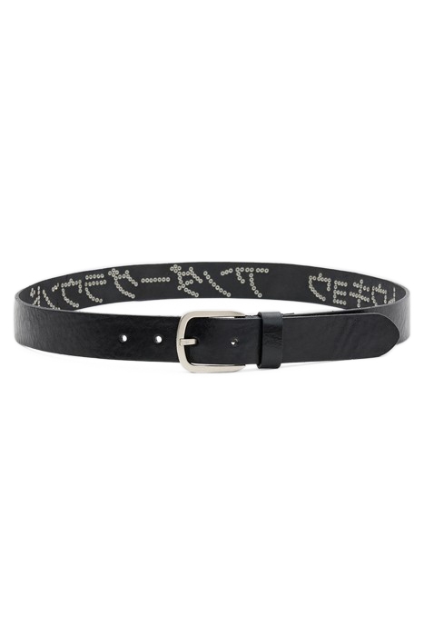UNDERGRUND STUD BELT BLACK/DULL NICKEL 4