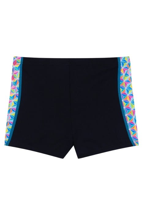 BOY'S ARENA STARFISH SWIM SHORT BLACK-WHITE MULTI 2