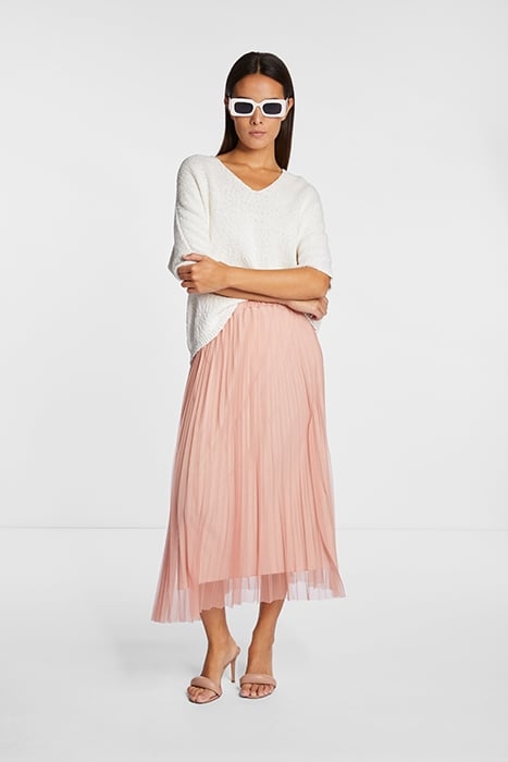 BOXY V-NECK PEARL WHITE 2