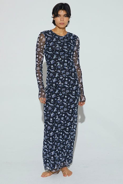 AERIN MESH DRESS BLACK 1