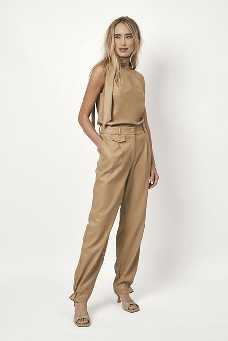 VIENNA FAUX LEATHER TOP AMBER WAVE 1