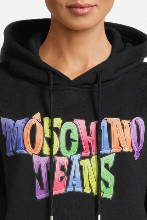 COLORFUL LOGO COTTON SWEATSHIRT BLACK 4