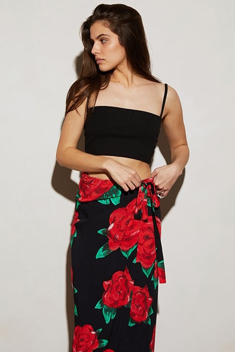 CANDELARA WRAP SKIRT LONG BLACK 3