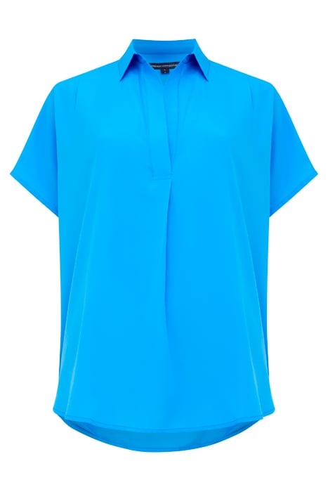 FRENCH CONNECTION CREPE LIGHT S/LESS POPOVER POPOVER SHIRT B 4