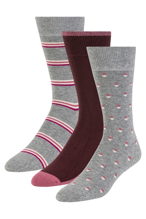 3PK MENS NON TERRY CREW MEDIUM GREY 5