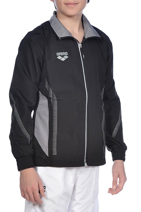 JR TL WARM UP JACKET BLACK-GREY 1