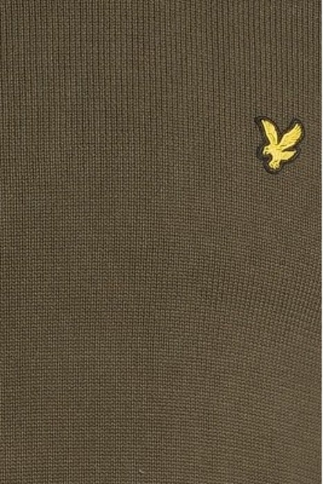 SHOULDER DETAIL CREW NECK KNIT JUMPER OLIVE 5
