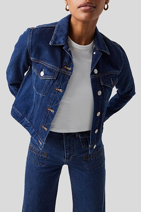 MICRO WESTERN LS DENIM JKT BLUE 3