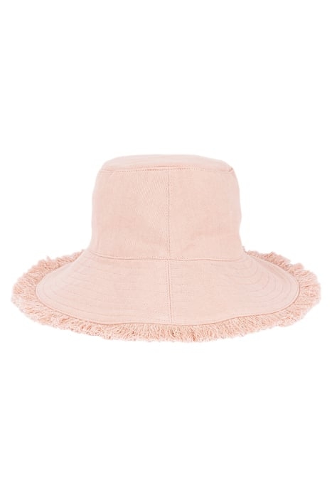FRINGED BUCKET HAT LILAC ROSE 1