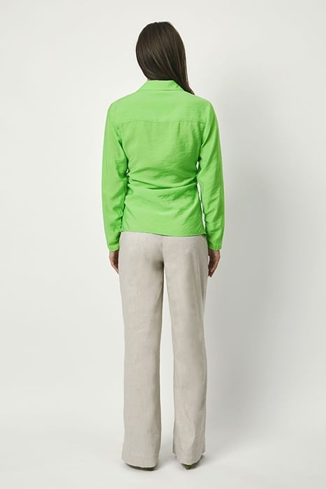 PANSY DRAPEY BLOUSE GREEN FLARE 2