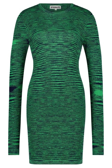 SPACEDYE MINI DRESS GREEN 3