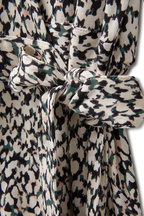 LONG SLEEVE KNIT DRESS ABSTRACT DOTS 6