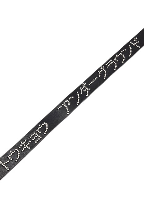 UNDERGRUND STUD BELT BLACK/DULL NICKEL 8