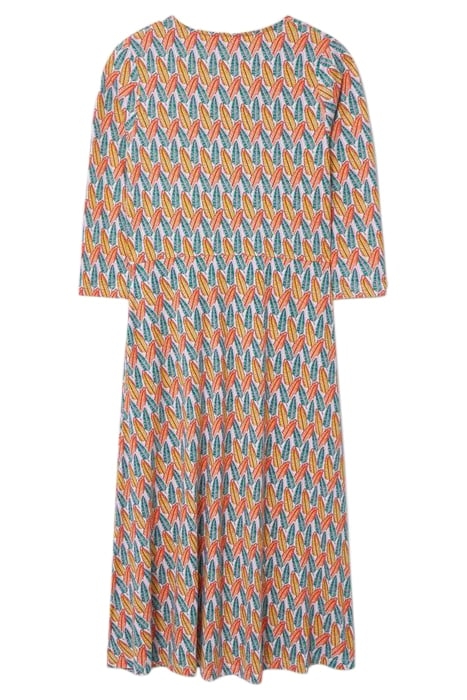 TEA MIDI JERSEY DRESS GREY MULTI 3